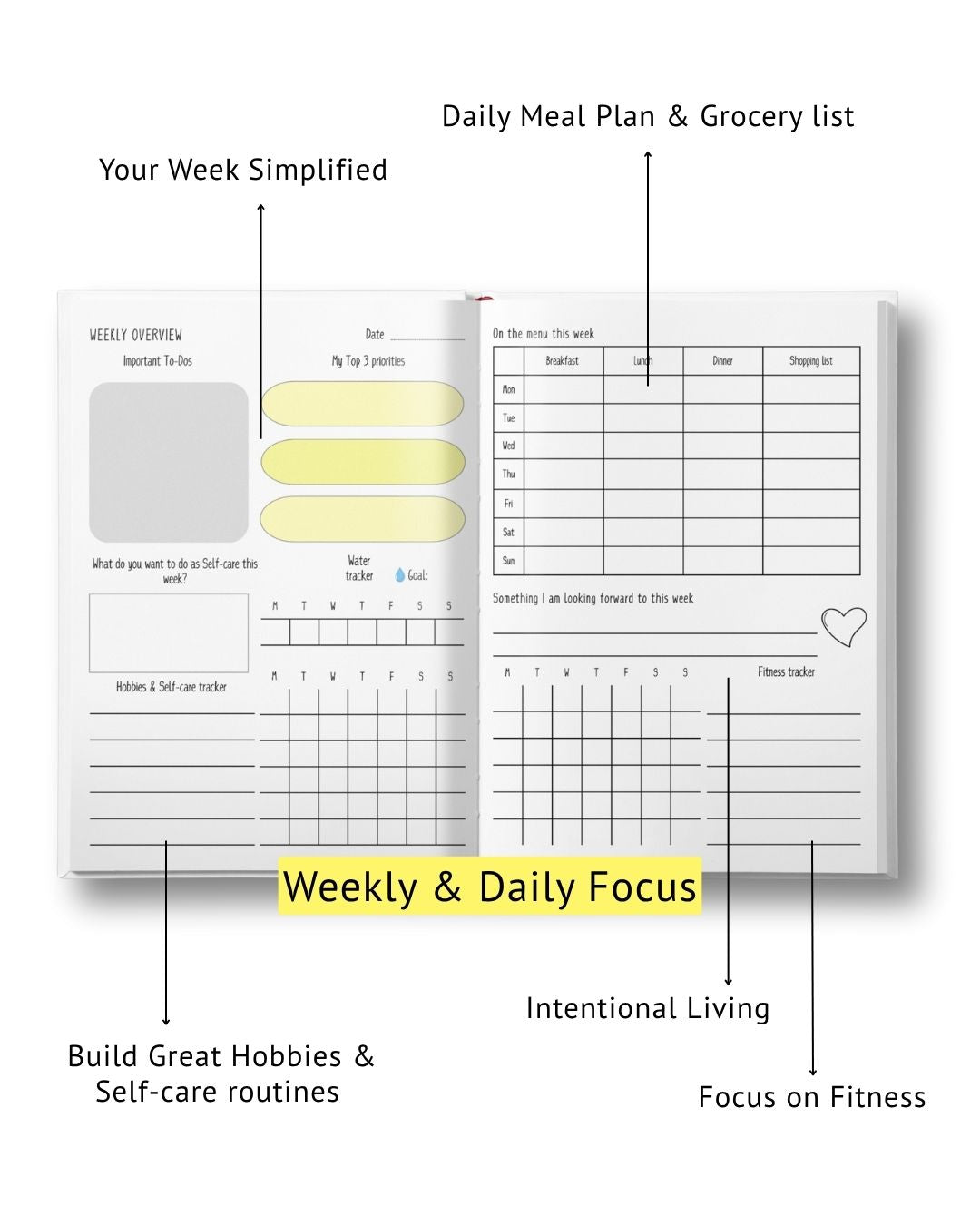 Own Your Day Planner Bold Yellow