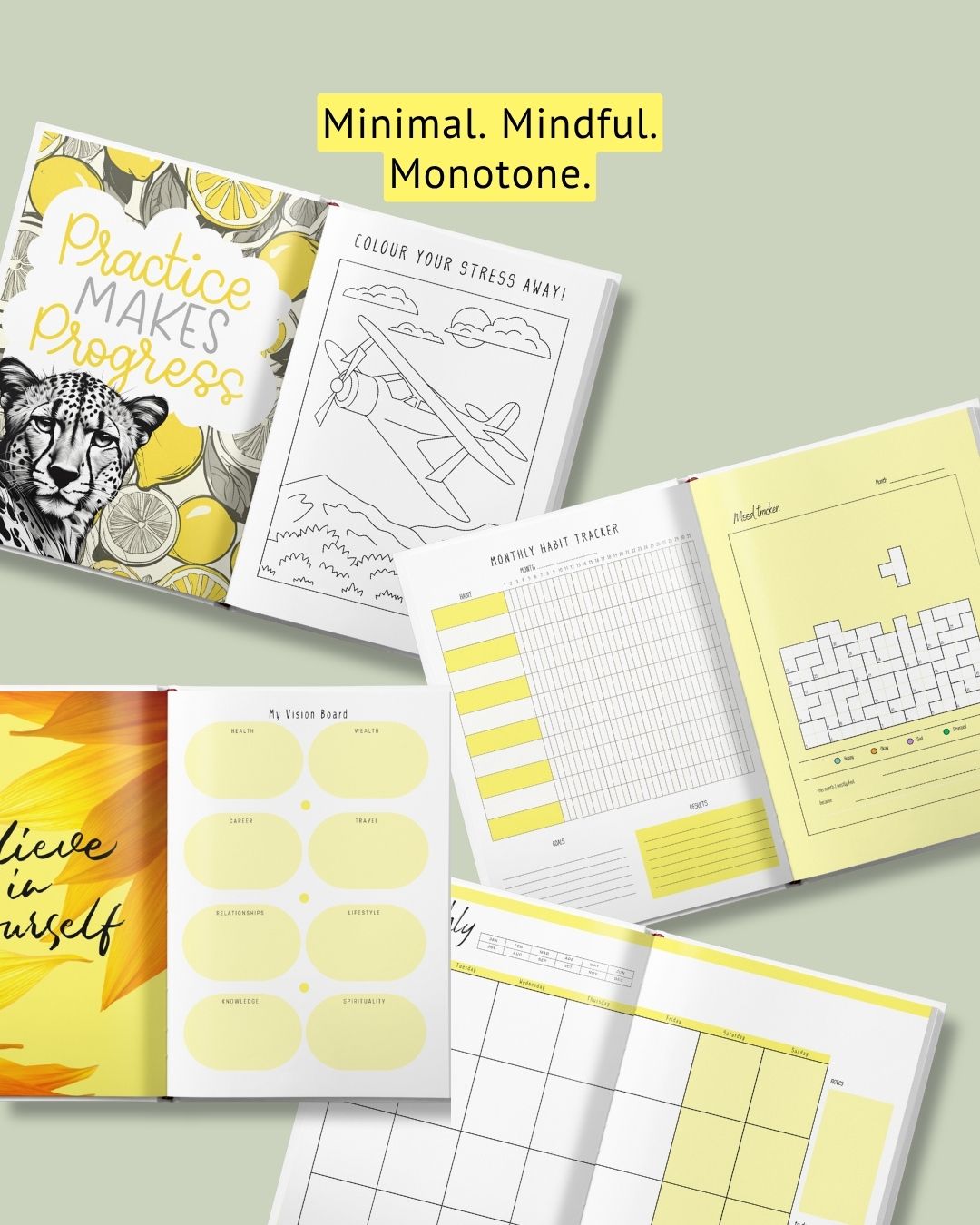 Own Your Day Planner Bold Yellow