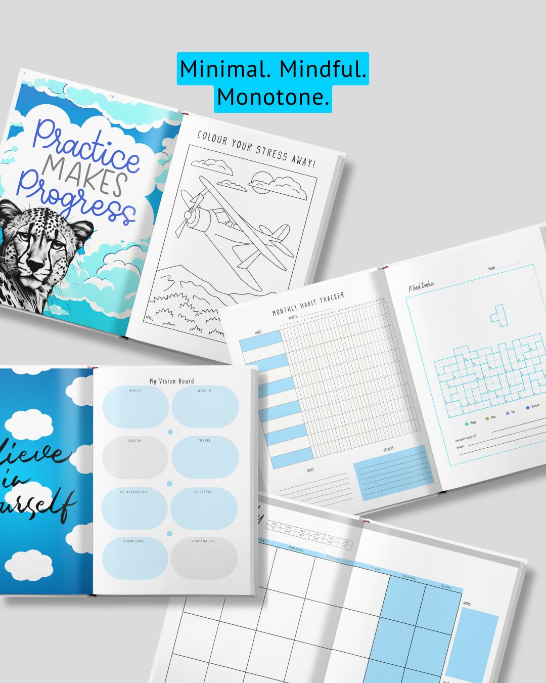 Own Your Day Planner Calming Blue