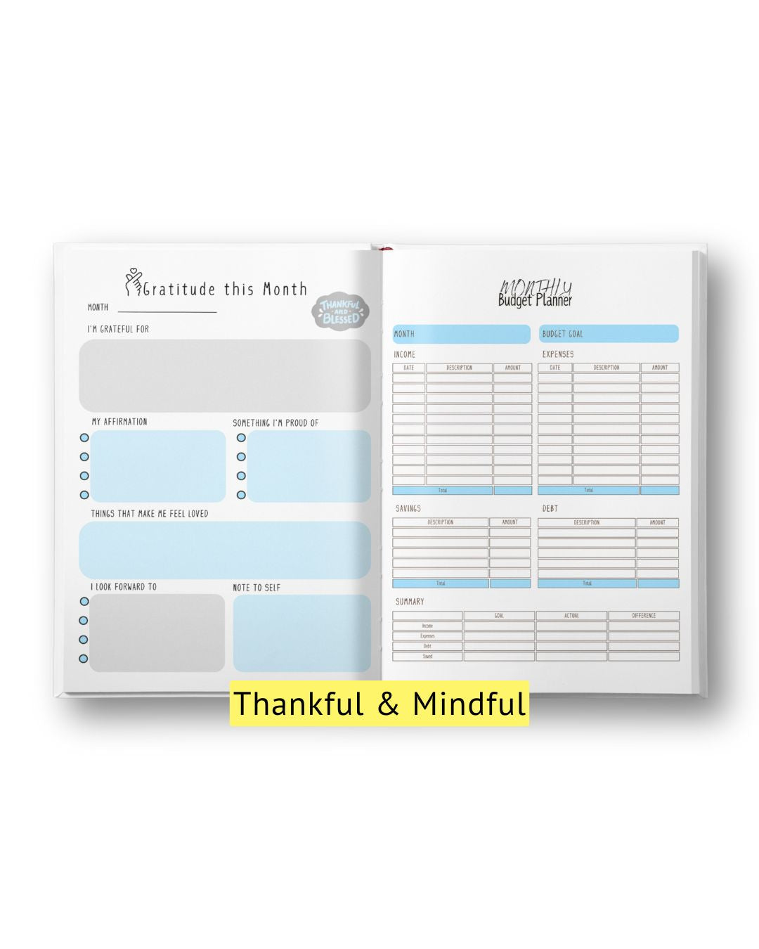 Own Your Day Planner Calming Blue