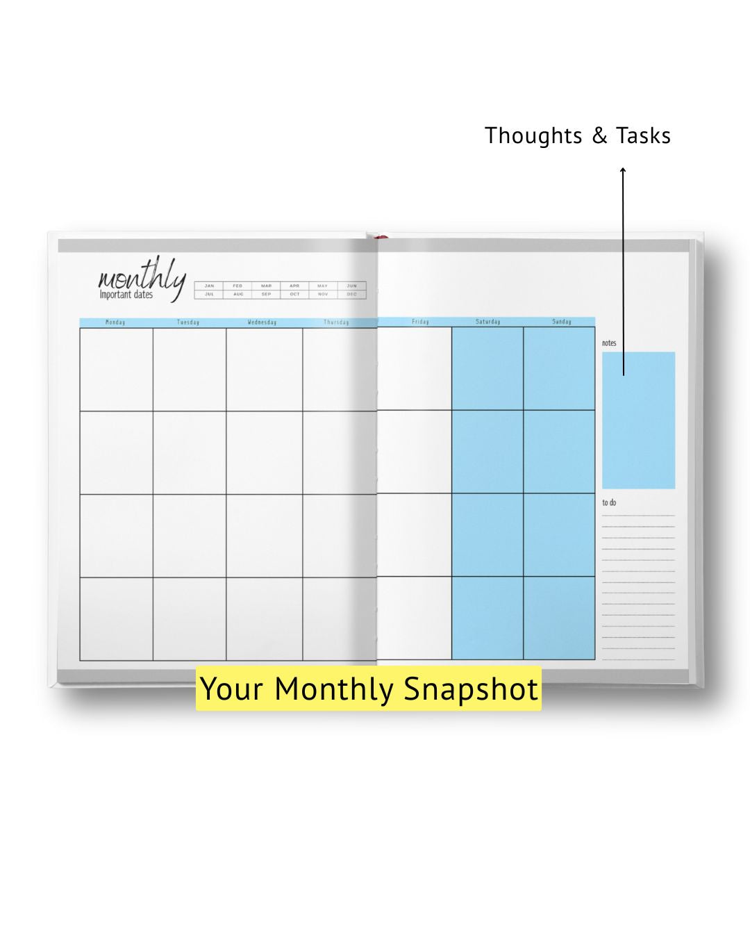 Own Your Day Planner Calming Blue