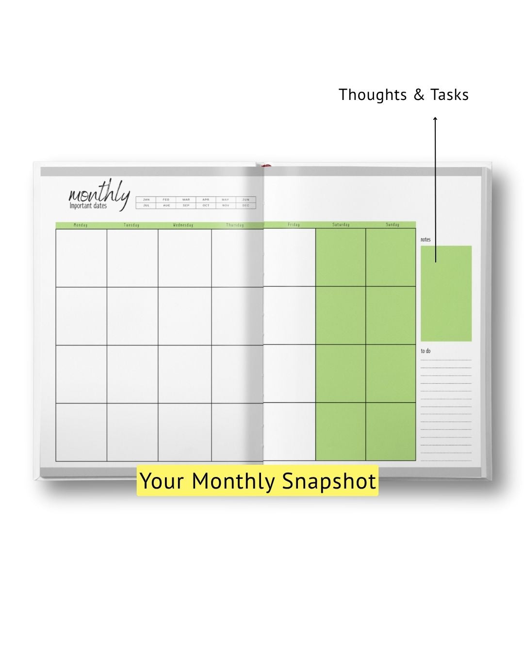 Own Your Day Planner Vibrant Green