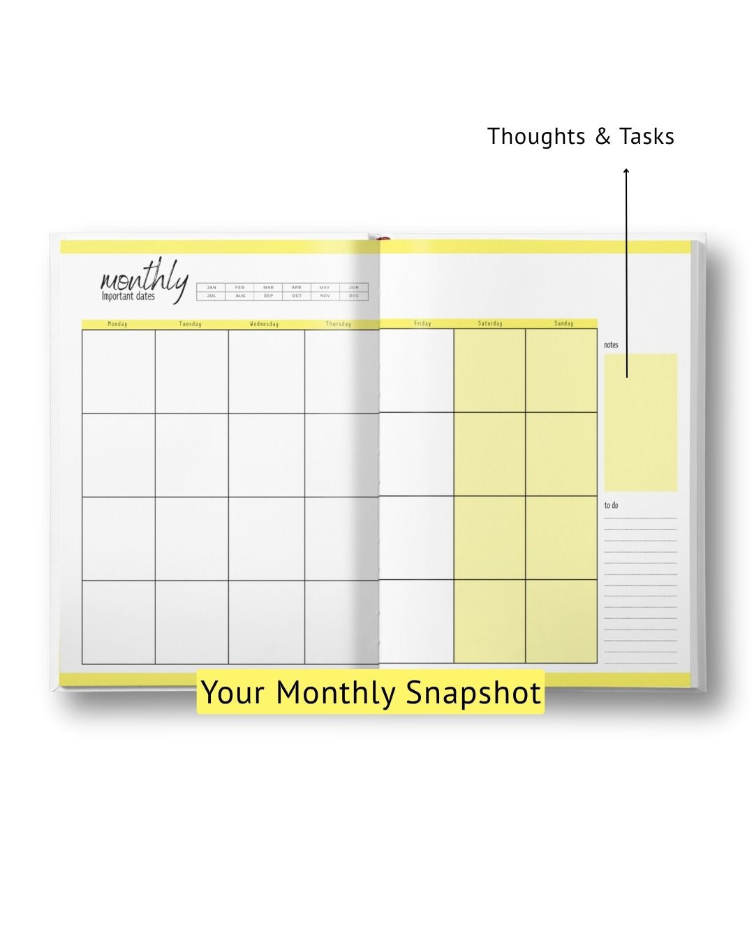 Own Your Day Planner Bold Yellow