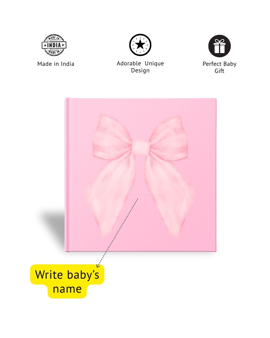 Baby’s First Year Journal - Pink Bow