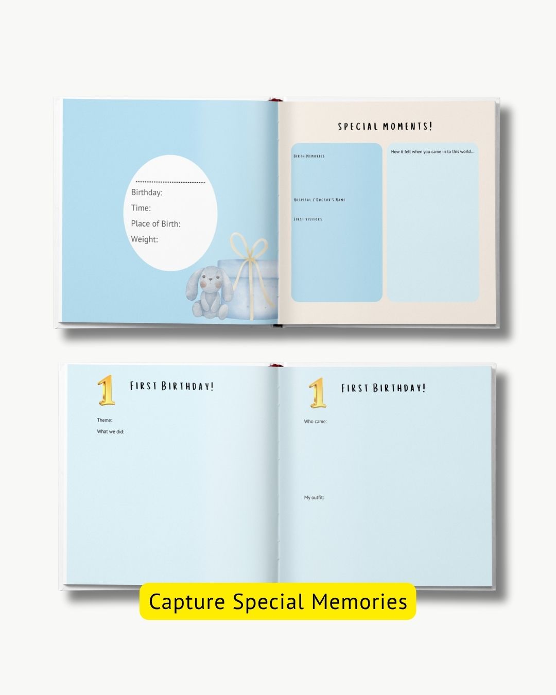 Baby’s First Year Journal - Blue
